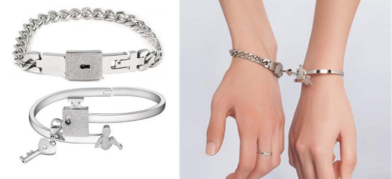 Couple Lock & Key Bracelets