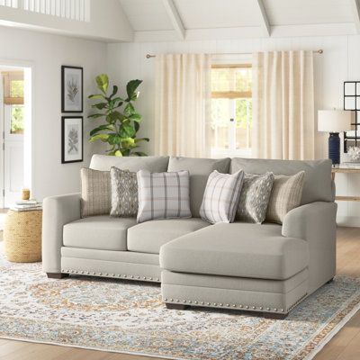 White Sofa Colored Throw Pillows