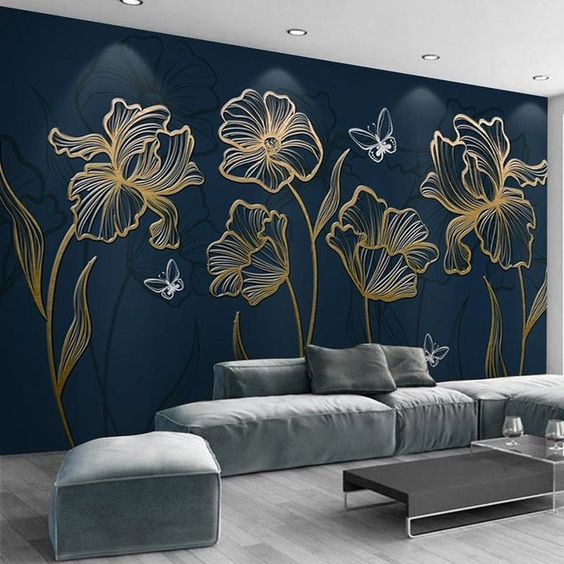 Wallpapers & Paints | drawing room decoration ideas