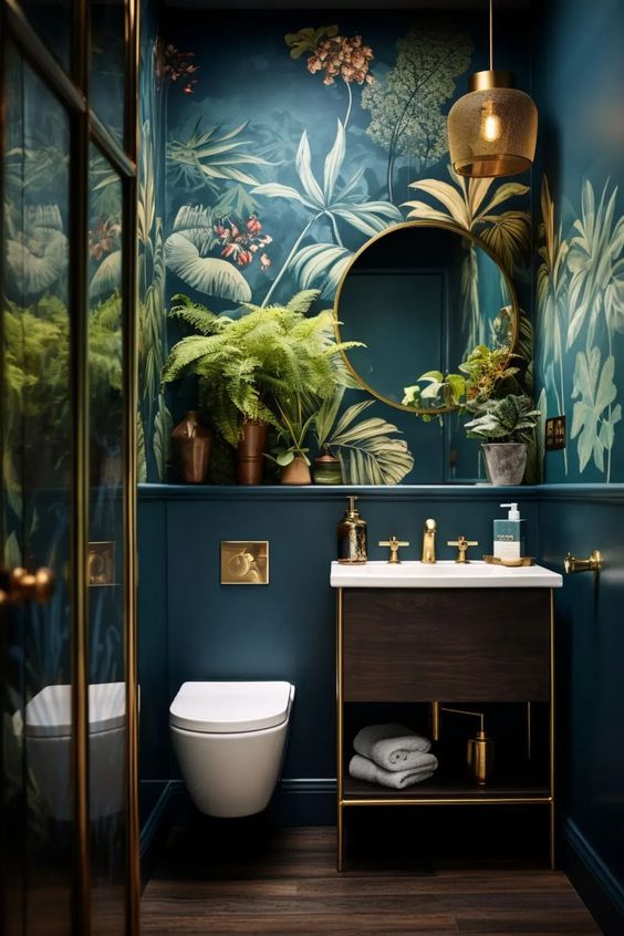 Greens in the Bathroom | home decoration ideas