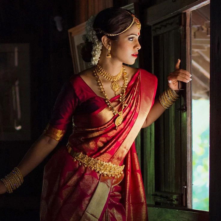 South Indian Bridal Look with Mysore Silk Saree