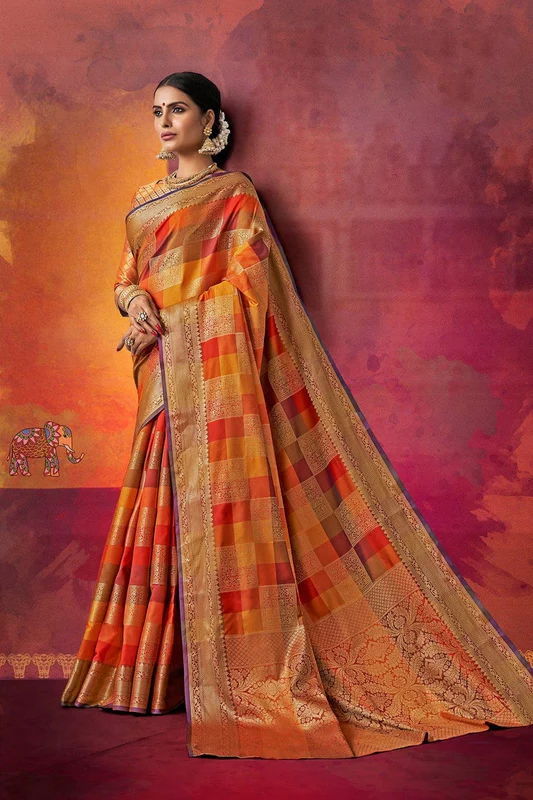 Grand Uppada Saree South Wedding Look