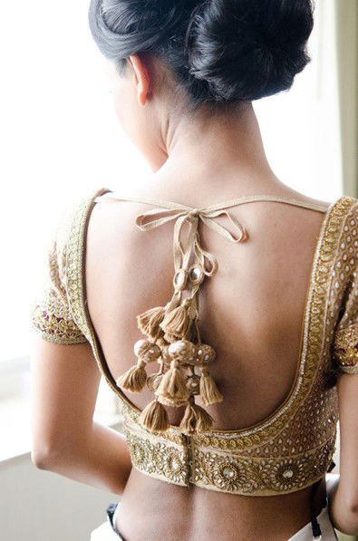 Backless Blouse with Tassels