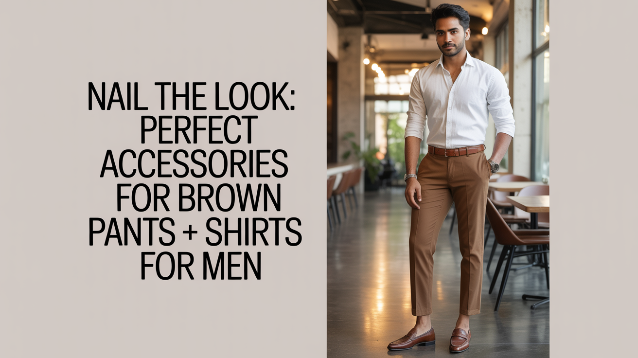 brown color pant matching shirt