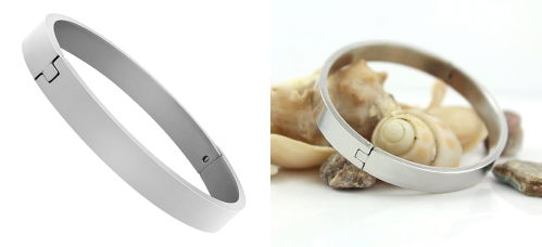 Silver Plated Kada Bracelet for Men