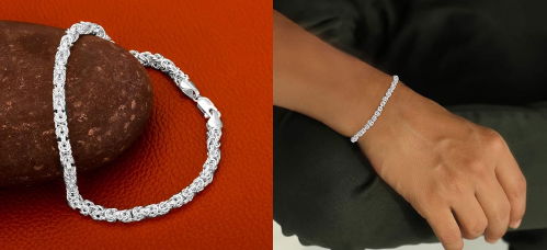 Silver Classic Shine Bracelet for Men