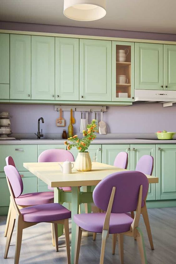 pastel kitchen colors