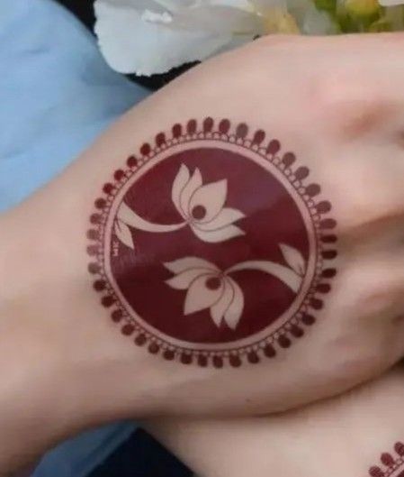 back hand mehandi design easy