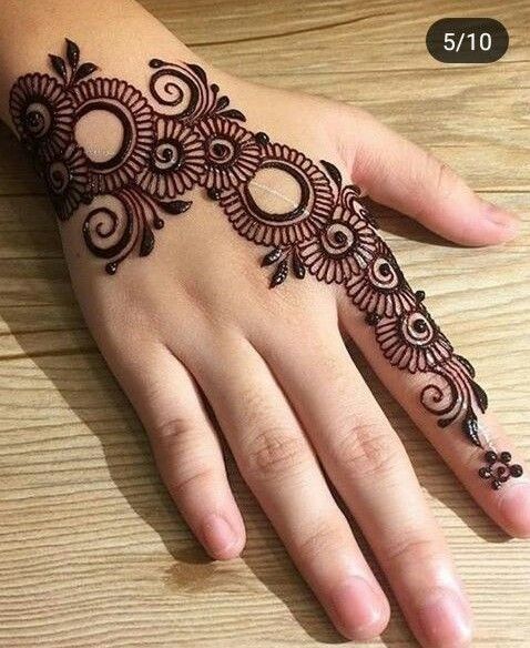 begginer mehndi design simple