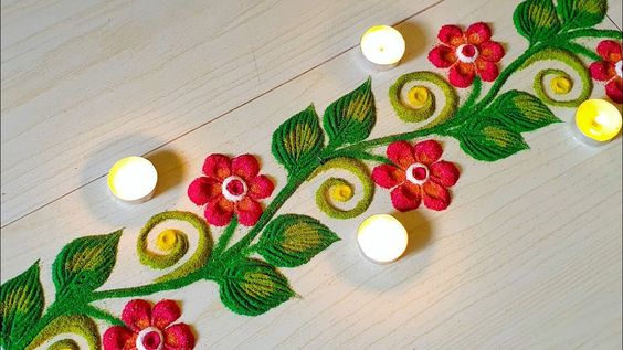 kolam rangoli border design