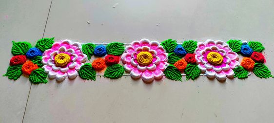 floral rangoli