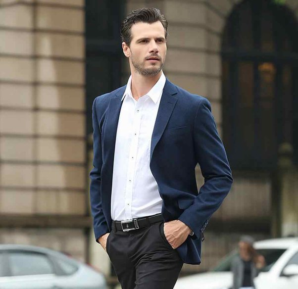 navy blue blazer combination