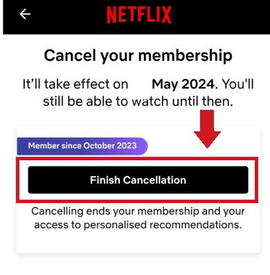 Cancel Netflix Membership
