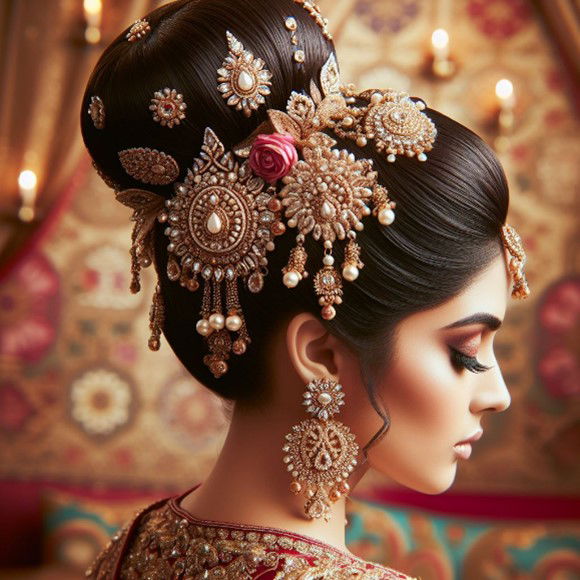 The Bejeweled Top Knot