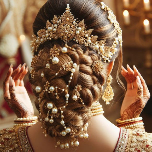 The Royal Braid bridal hair style