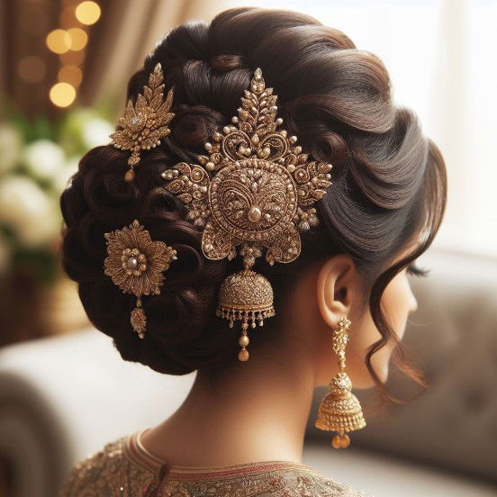 The Elegant Updo with Gajra