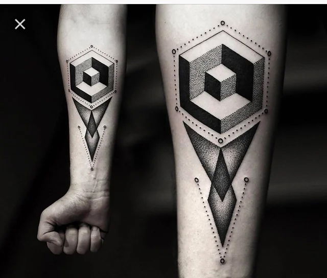 Geometric tattoo design 