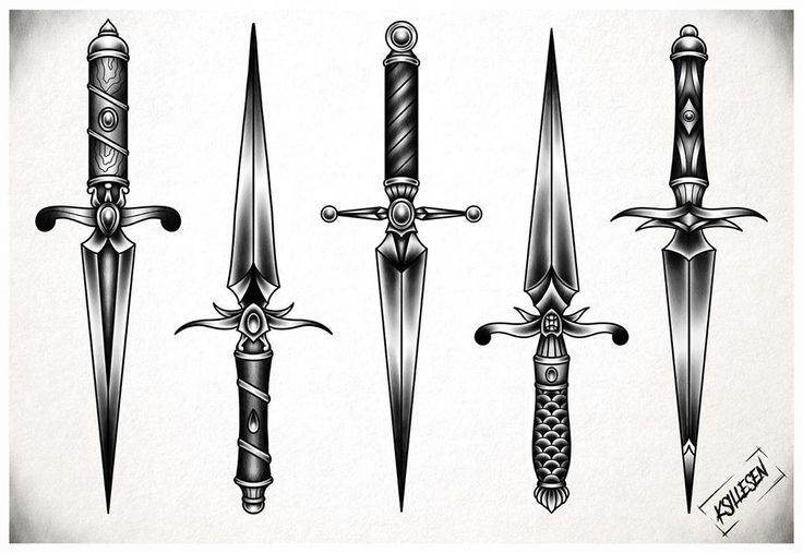 Dagger Tattoo design  | small tattoos for men
