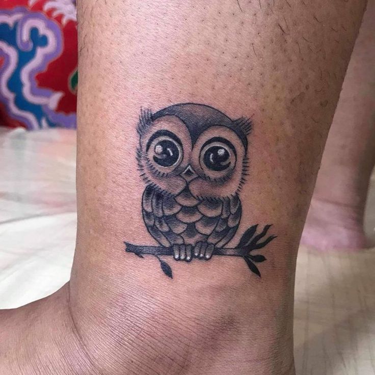 small owl tattoo design