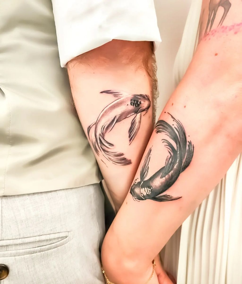 Funny couple-inspired tattoo