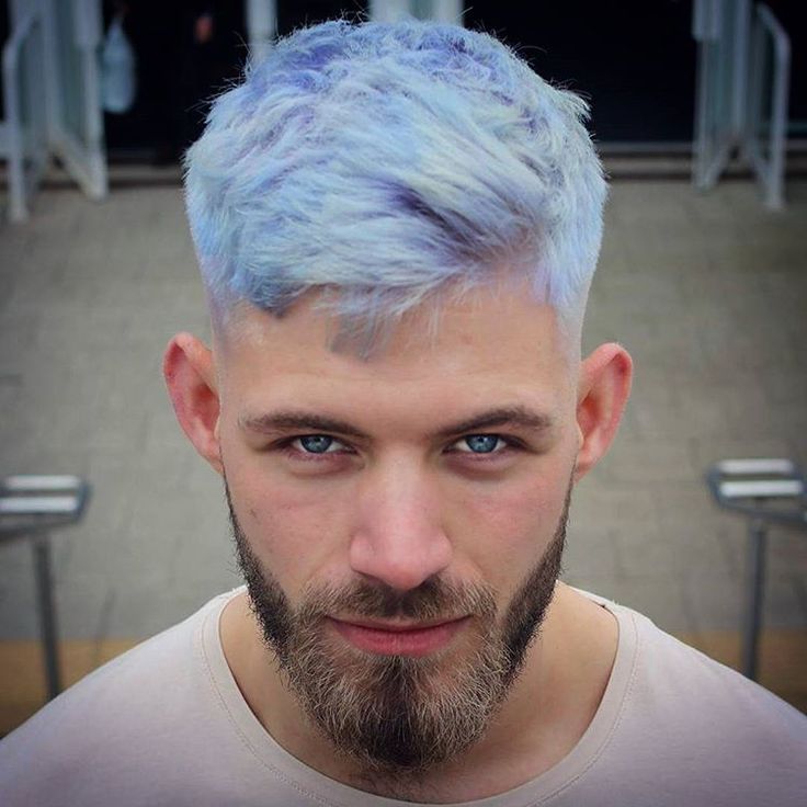 Icy blue hair colour