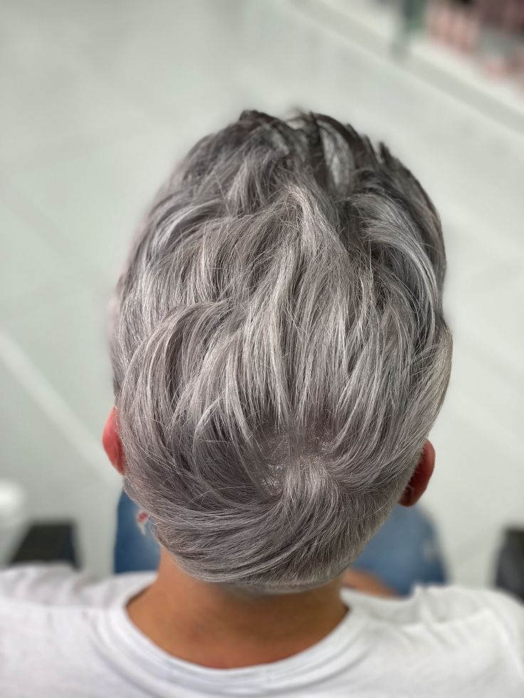 Ash Grey hair colour for men