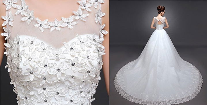 White Wedding gown dress