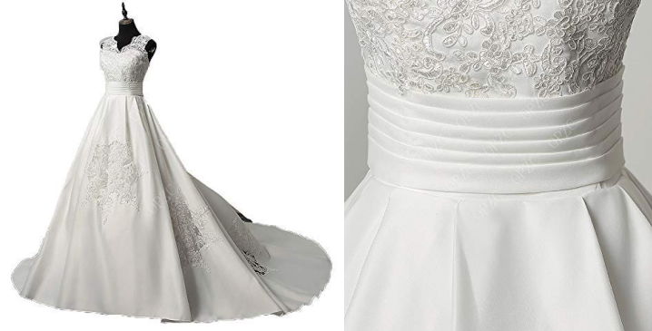 Wedding White Train Gown