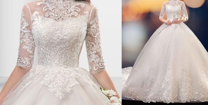 Bridal white wedding frocks