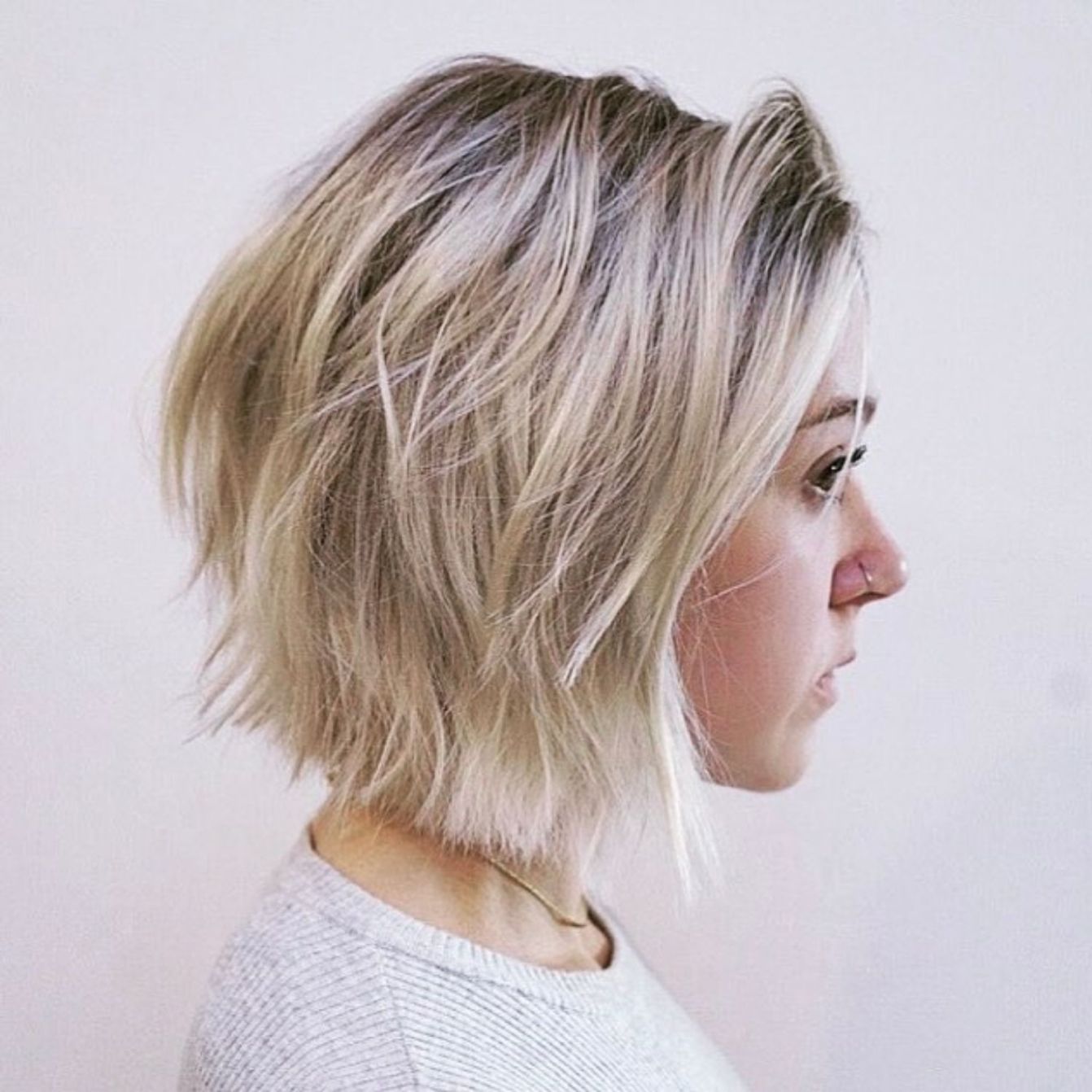Choppy Inverted Bob short women haircut