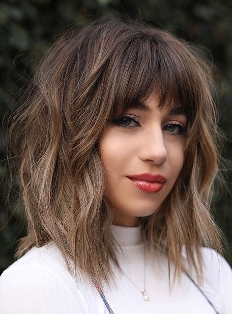 Bob with textured Bangs for girls | short haircuts for girls