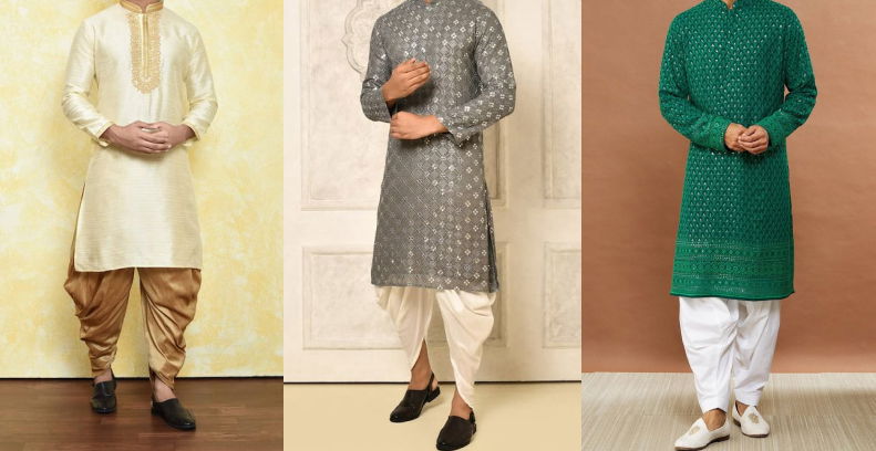 Designer Kurta Patiala Set for Men - Engagement Dresses