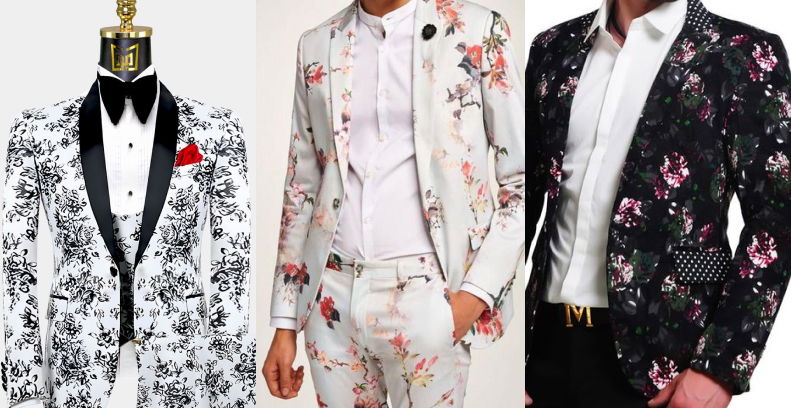 Printed Tuxedo Set