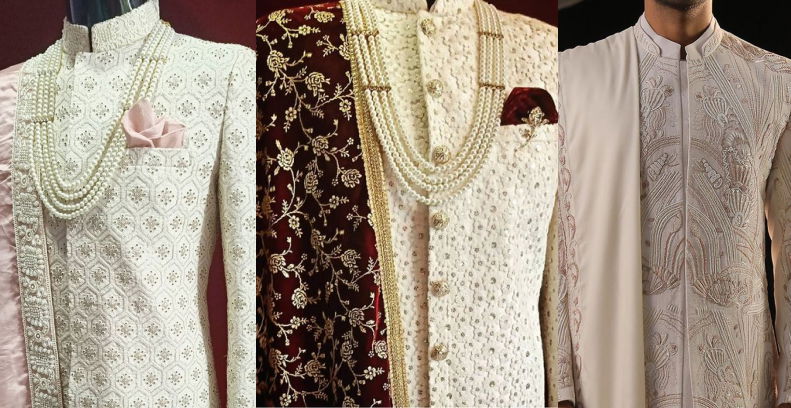 Cutwork Layered Sherwani 