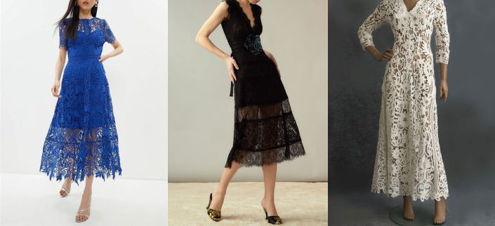 Lace Overlay Longline Dress