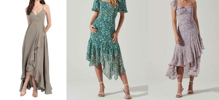 Asymmetric Hem Dress