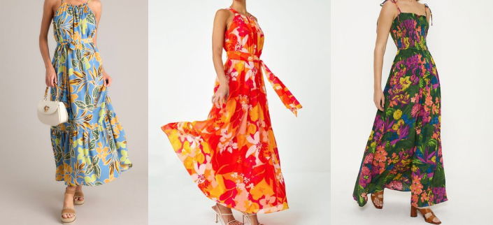 Tropical Print Maxi