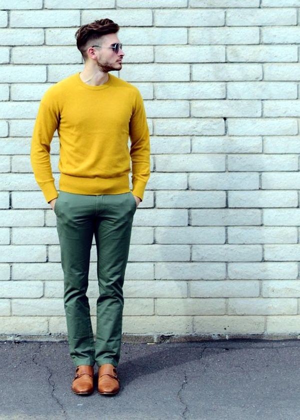 Yellow and Green | green Pant matching shirt