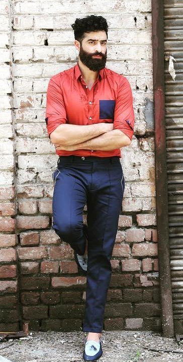 Red Shirt with Blue Pants Combo | Red Shirt Combination