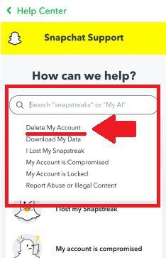 Steps on How to Delete Snapchat Account
