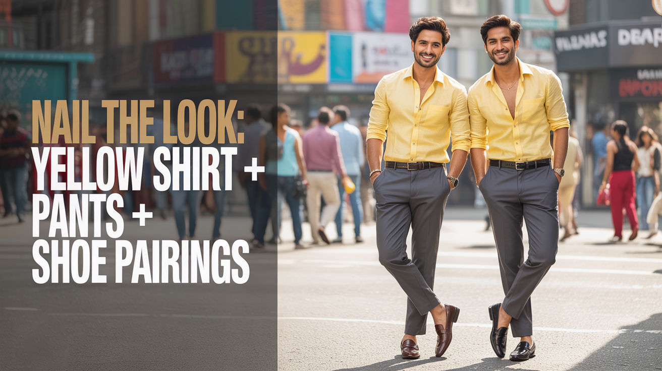 yellow shirt matching pant