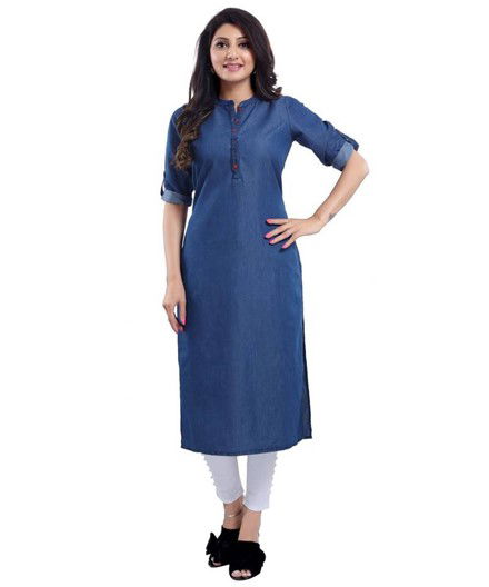 Denim Kurti With Jeans