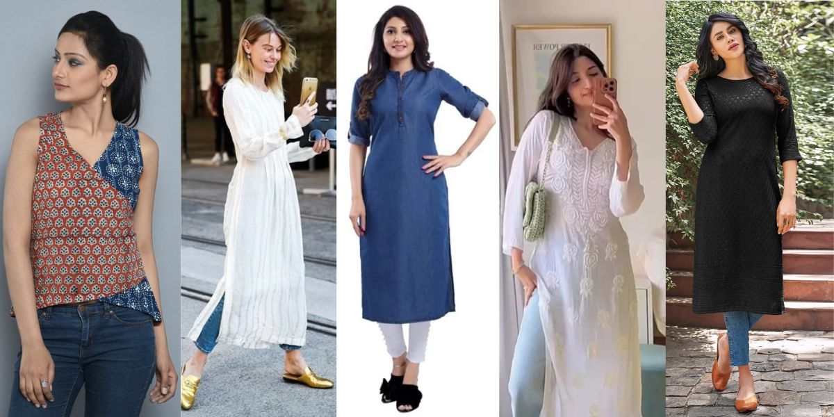 Kurtis Jeans Combination Ideas For Girls