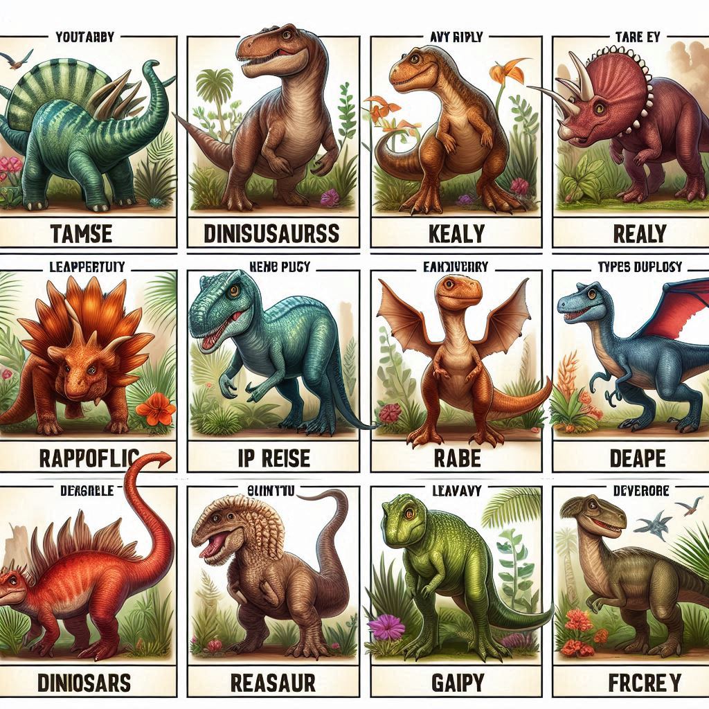 Dinosaur Image Chart