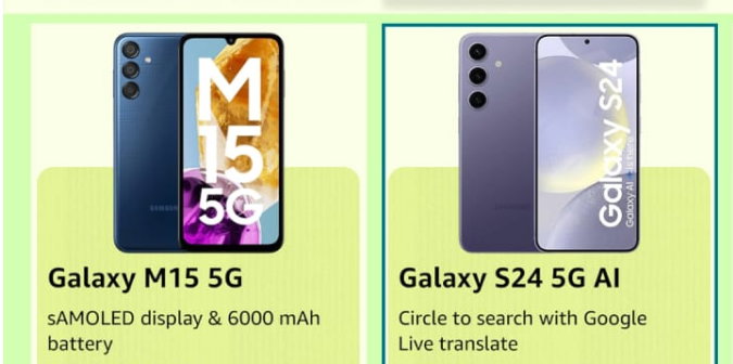 Prime Days Offers on Samsung Mobiles