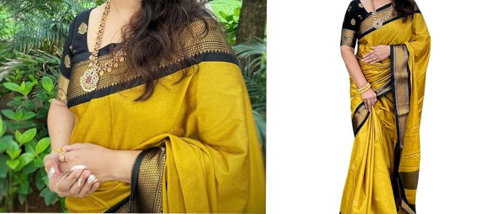 Lichi Silk Saree Under Rs.1000