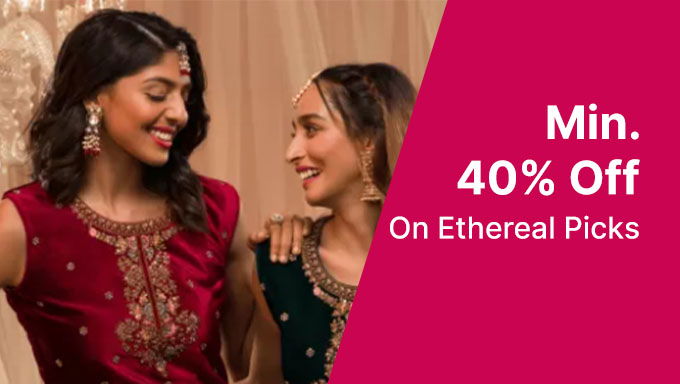 Min. 40% Off On Women Ethnic Wear On Brands Koskii,Suta