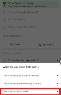 How to Cancel order on Shopsy