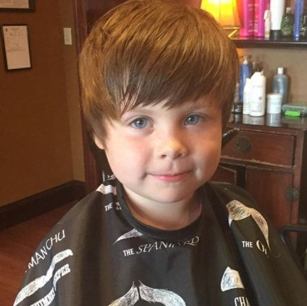 Side Swept hair cutting for boys