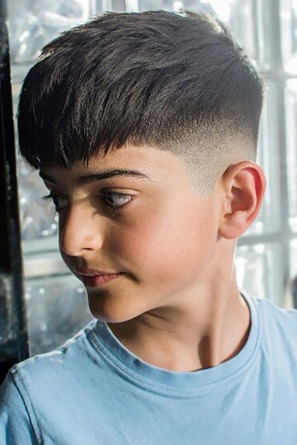 Textured top boys hairstyle